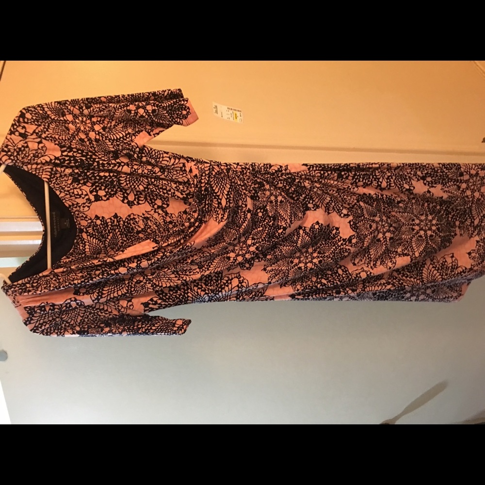NWT CONNECTED APPAREL FAUX WRAP DRESS!